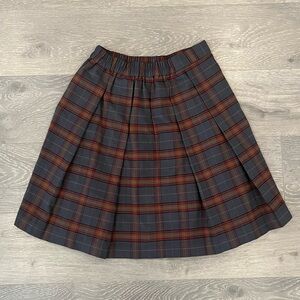 Plaid Women's Skirt in Red and Gray